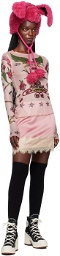 Anna Sui Pink Soiree Miniskirt