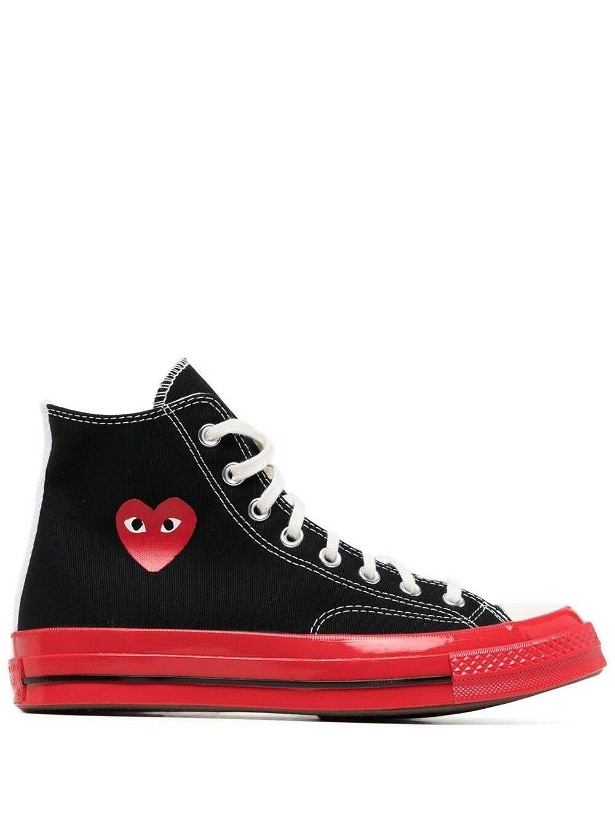 Photo: COMME DES GARCONS PLAY - Chuck Taylor High Top Sneakers