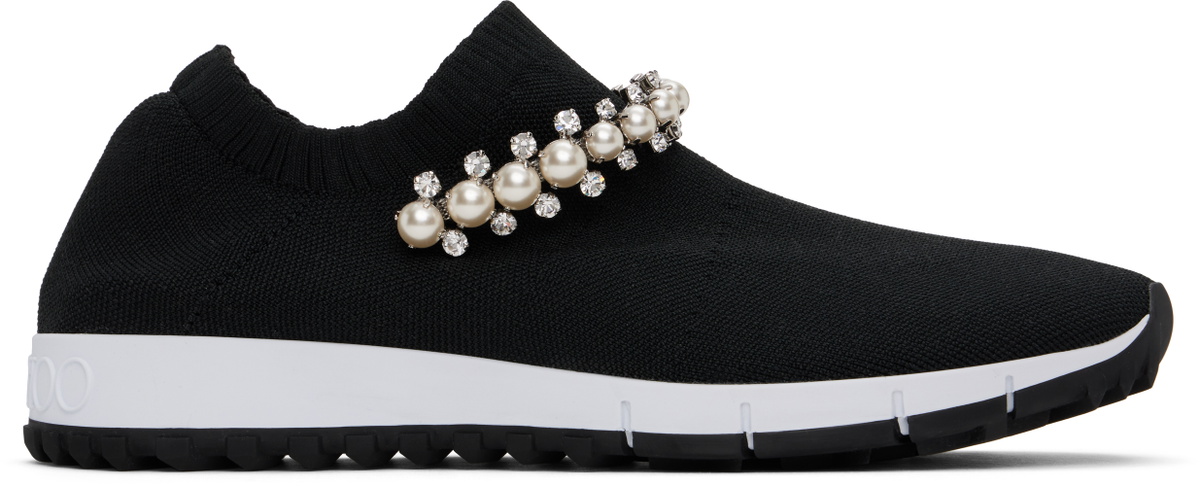 JIMMY CHOO Verona Verona Beaded Mesh sneakers shoes black 37 1/2