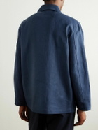 Stòffa - Linen-Twill Jacket - Blue