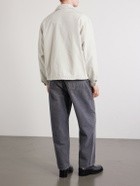 A.PRESSE - Silk and Cotton-Blend Gabardine Coach Jacket - Neutrals