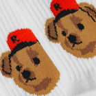 Rostersox Team Bear Socks in Orange