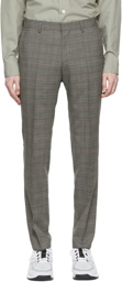 Boss Gray Wool Trousers