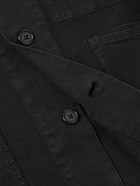 Officine Générale - Virgin Wool-Blend Shirt Jacket - Black