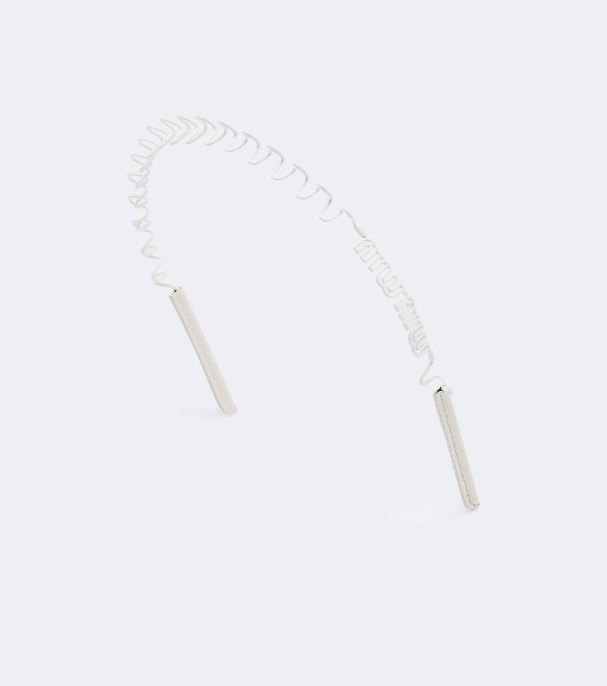 Miu Miu Logo leather-trimmed headband