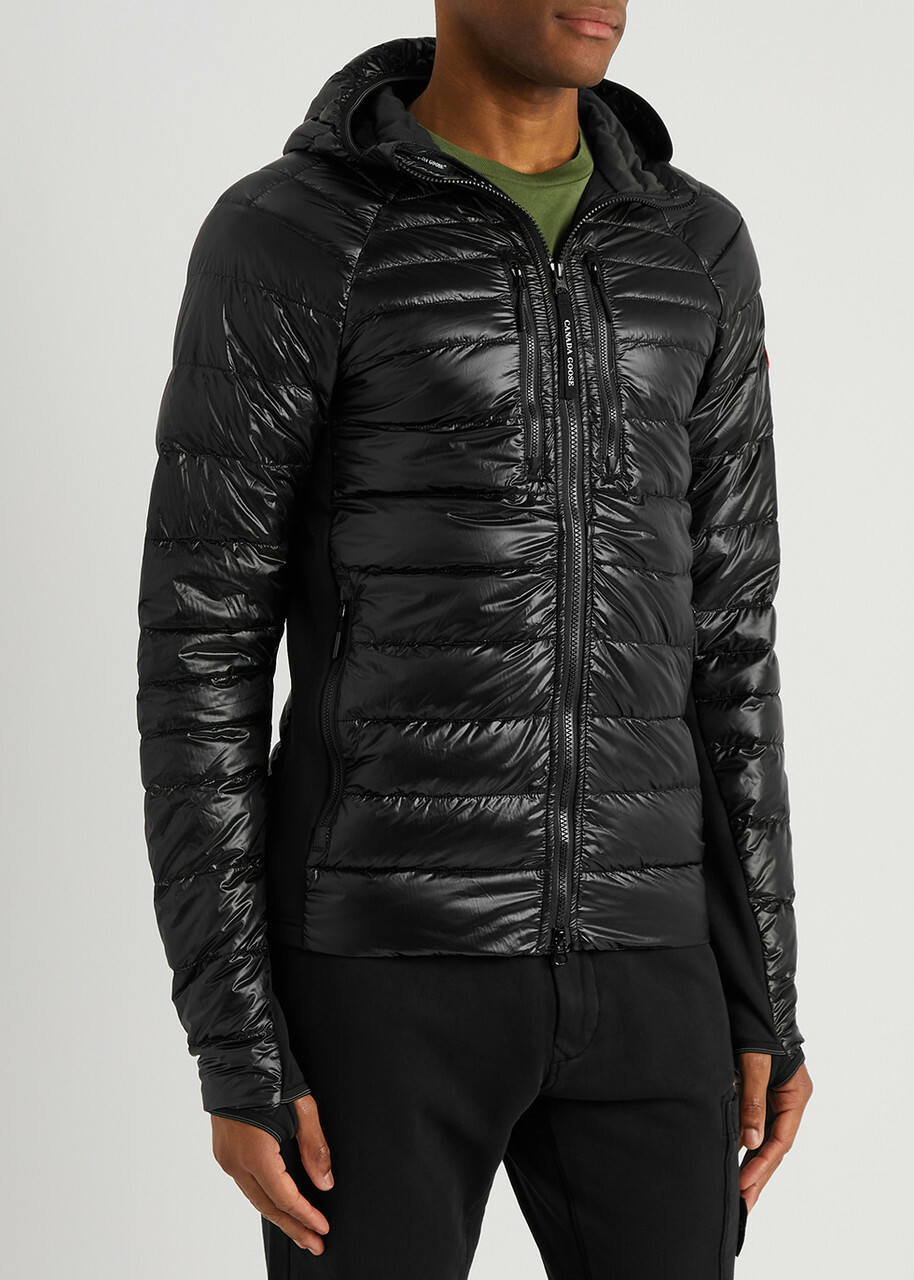 Canada Goose Hybridge Lite Black Hooded Shell Jacket, Black, Jacket