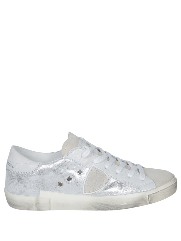 Photo: Philippe Model Prsx Low Sneakers In Silver