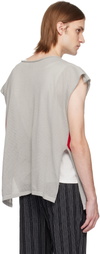 Vivienne Westwood Gray Intarsia Pixel Orb Tank Top