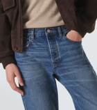 Frame Mid-rise straight jeans