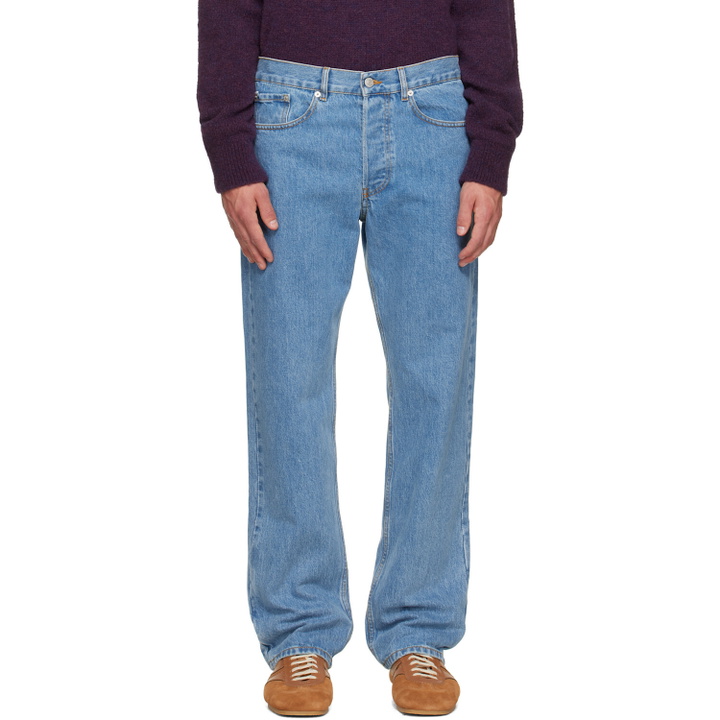 Photo: Dries Van Noten Blue Straight Jeans