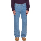 Dries Van Noten Blue Straight Jeans
