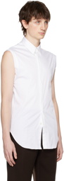 Ferragamo White Sleevless Shirt