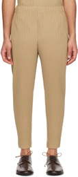 HOMME PLISSÉ ISSEY MIYAKE Beige Monthly Color February Trousers