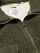 nanamica - Twill-Trimmed Wool-Blend Fleece Jacket - Green