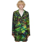 Palomo Spain Multicolor Silk Camp Shirt
