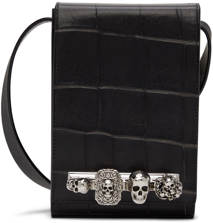 Photo: Alexander McQueen Black Small Four Ring Pouch