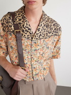 Valentino Garavani - Camp-Collar Printed Silk-Satin Shirt - Multi