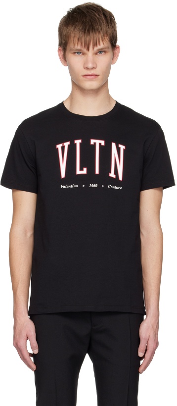 Photo: Valentino Black Printed T-Shirt