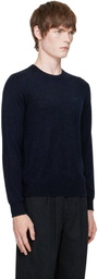 A.P.C. Navy Matt Logo Sweater