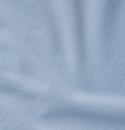 Brunello Cucinelli - Slim-Fit Contrast-Tipped Cotton-Piqué Polo Shirt - Men - Light blue