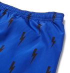 Neil Barrett - Slim-Fit Short-Length Printed Swim Shorts - Blue