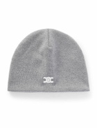CELINE - Triomphe Logo-Embroidered Wool Beanie