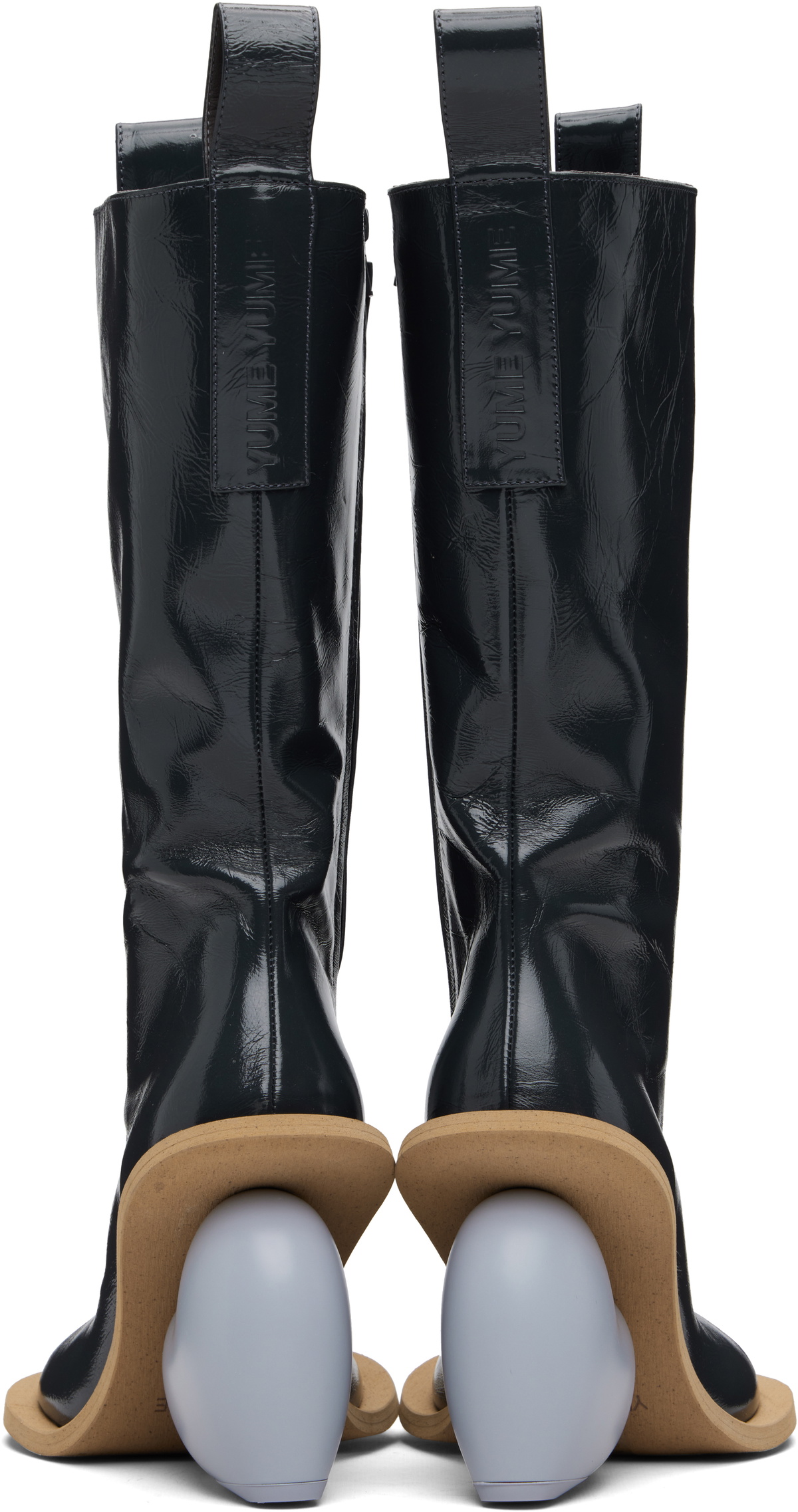 YUME YUME Gray Love Tall Boots