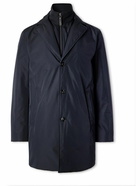 Canali - Layered Padded Shell Coat - Blue