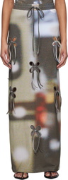 J.Kim Multicolor Anton Belinskiy Edition Car Printed Maxi Skirt