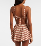 Montce Devin striped bikini top