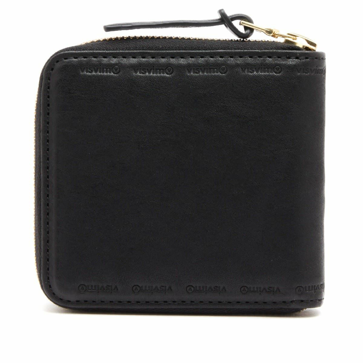 【時間指定不可】 Bi-Fold Leather Men's Visvim Wallet Visvim Black in 小物
