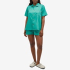 HAY Outline Short Pyjama Shirt in Emerald Green