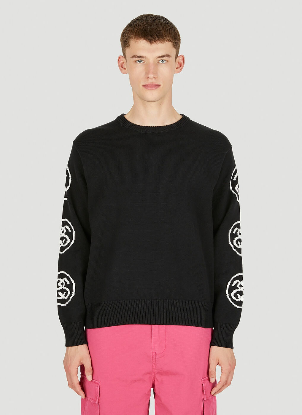 SS Link Sweater in Black Stussy