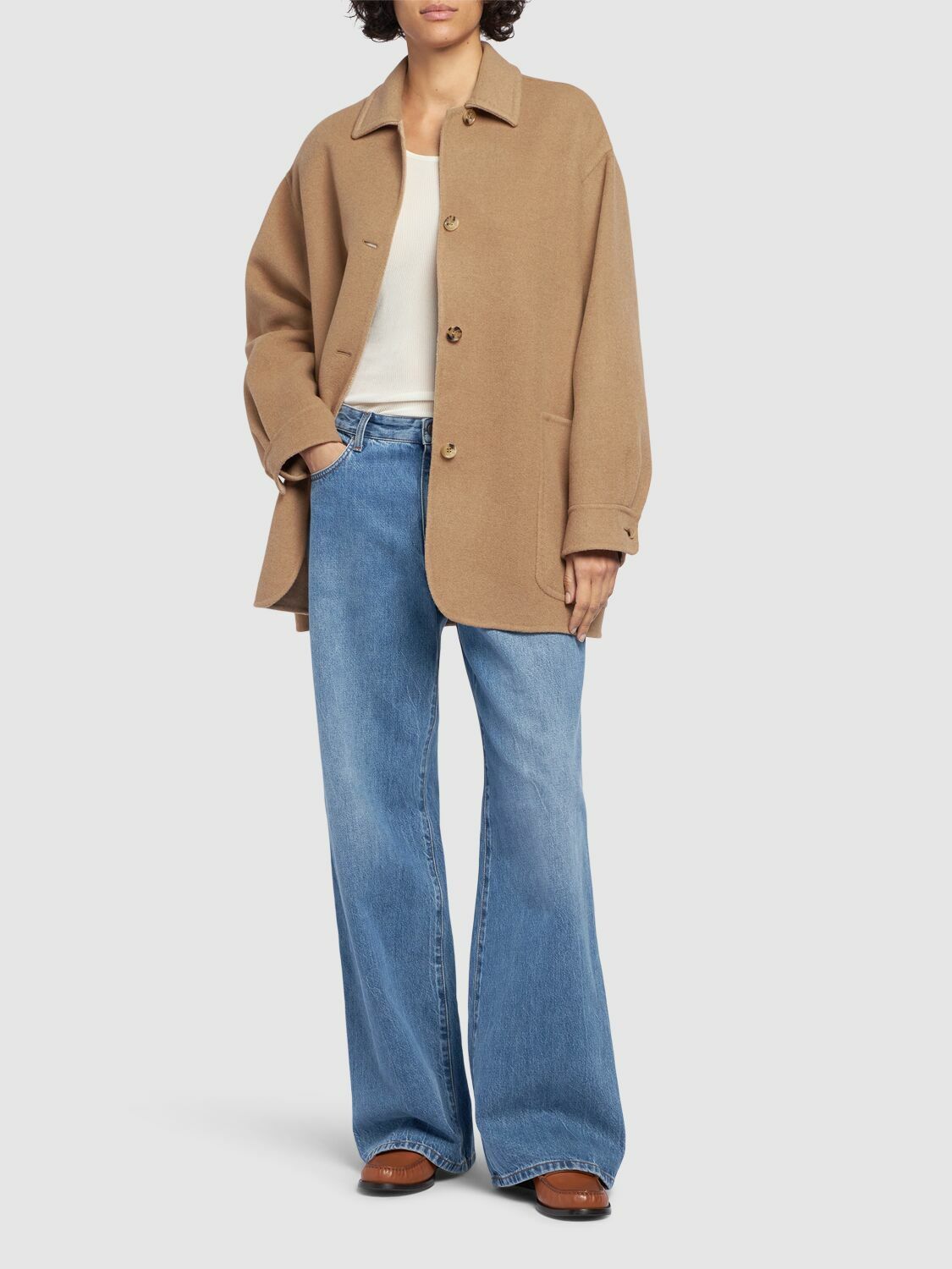 コート MAX MARA ALDO SHIRT COAT MAX MARA Aldo Jacquard Short Coat Max Mara