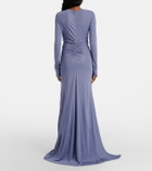 Christopher Esber Bezel Quartz embellished maxi dress