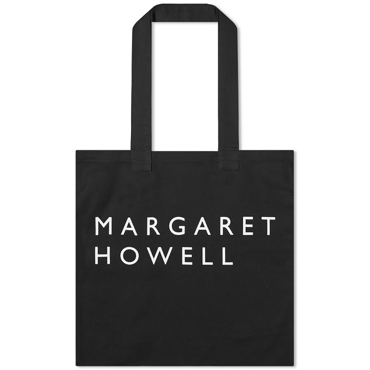 Photo: Margaret Howell Men's Logo Tote Bag in Black