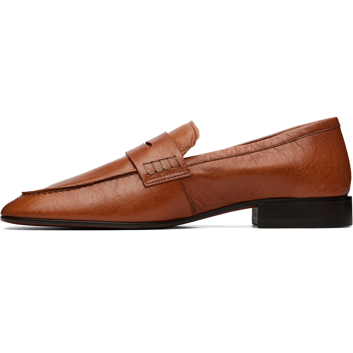 Dries Van Noten Tan Leather Loafers