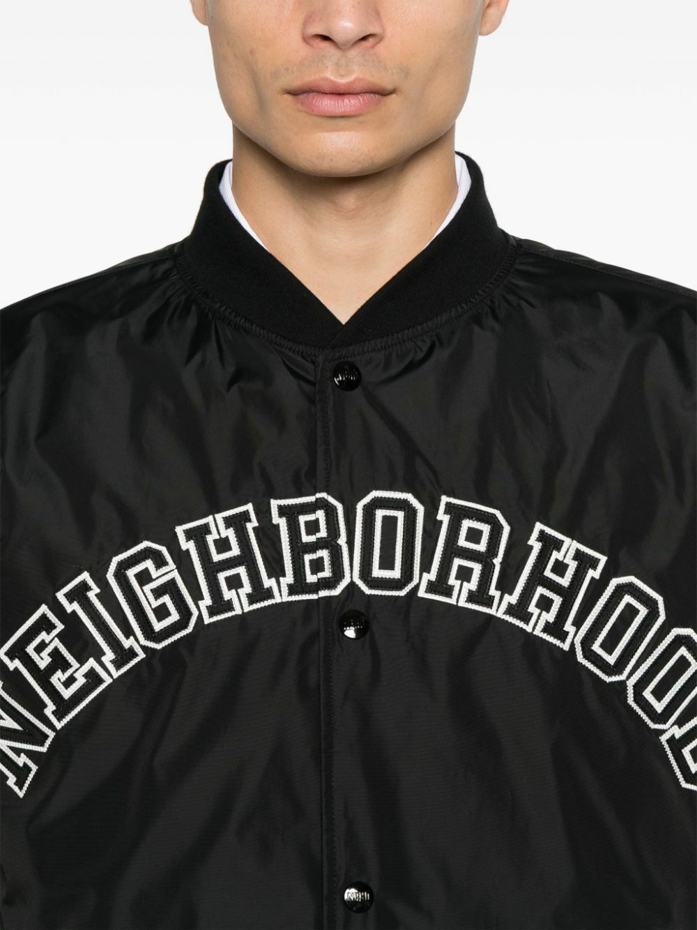 ウェア NEIGHBORHOOD BASEBALL JACKET BLACK Neighborhood Black Baseball Jacket Neighborhood