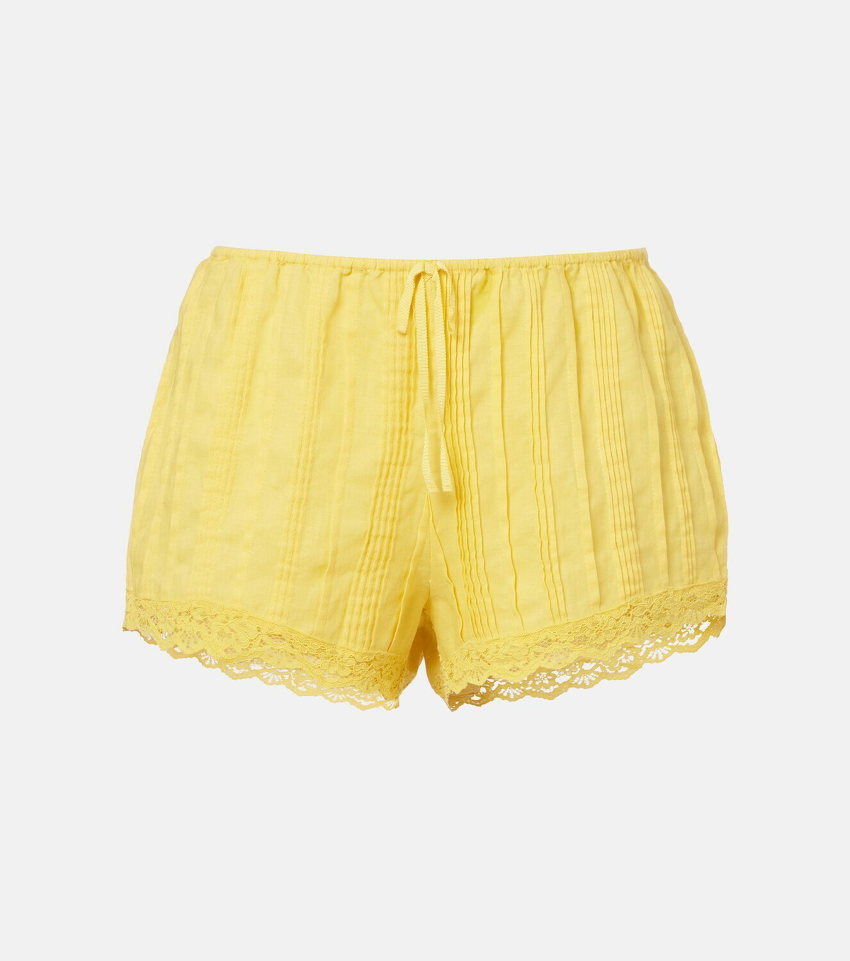 Dôen Leda lace-trimmed shorts