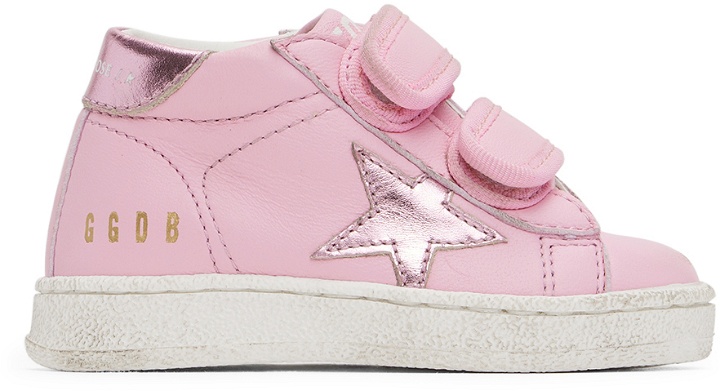 Photo: Golden Goose Baby Pink June Sneakers