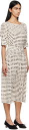 Caro Editions Off-White Bjorg Midi Dress
