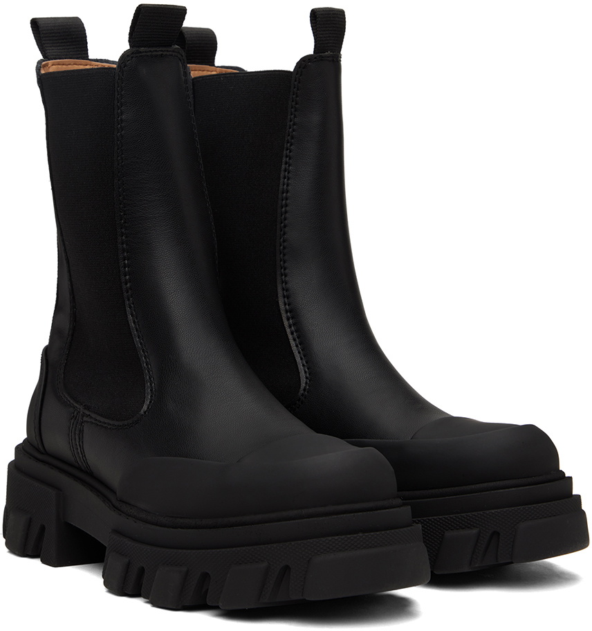 Ganni black boots deals