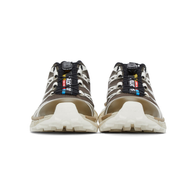 Salomon Brown and Beige XT-6 Advanced Sneakers