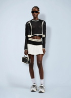 Palm Angels Logo Mesh Cropped Top