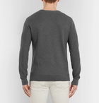 Theory - Riland Waffle-Knit Cotton-Blend Sweater - Gray