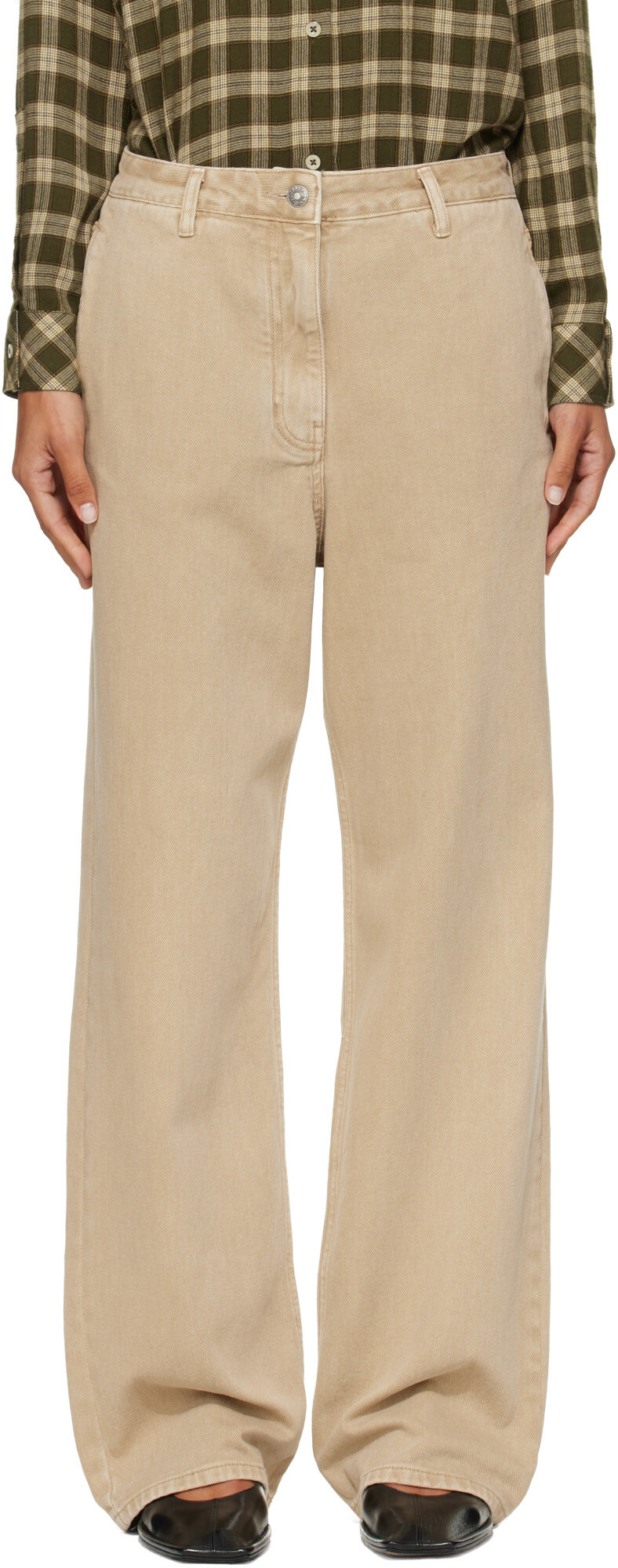 LE17SEPTEMBRE Beige Rigid Straight Jeans