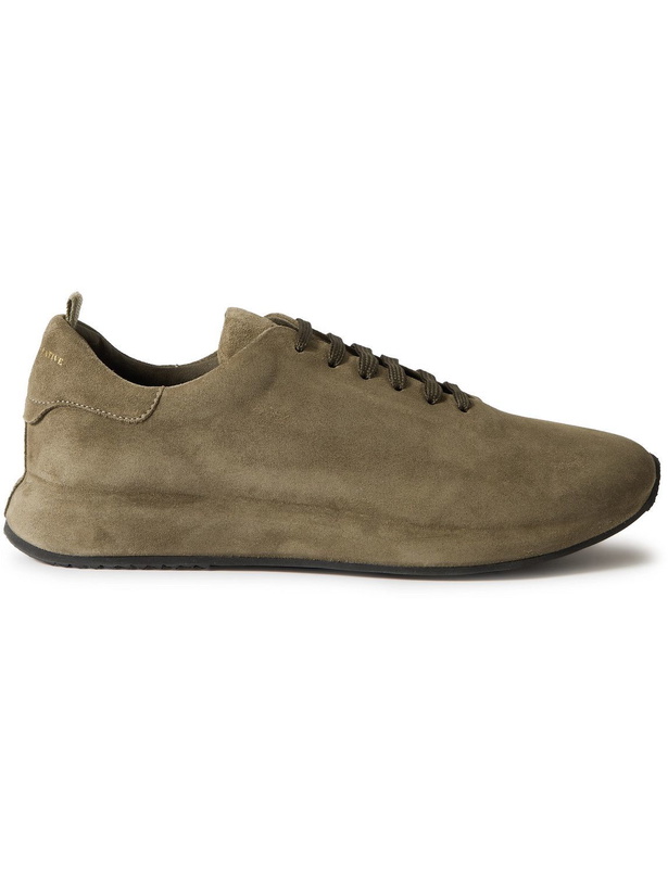 Photo: Officine Creative - Race Suede Sneakers - Green