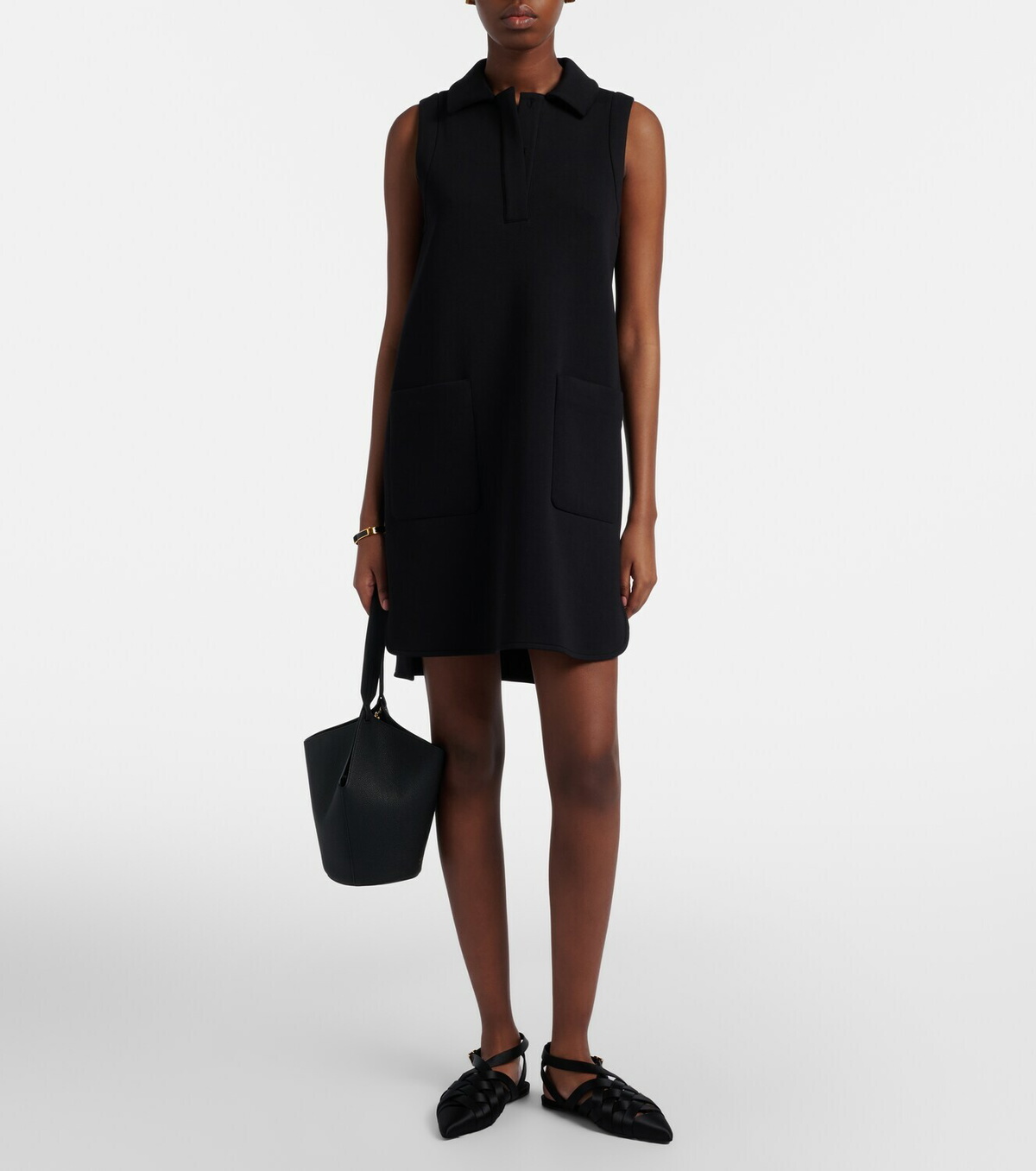 'S Max Mara Saggina cotton-blend jersey polo dress