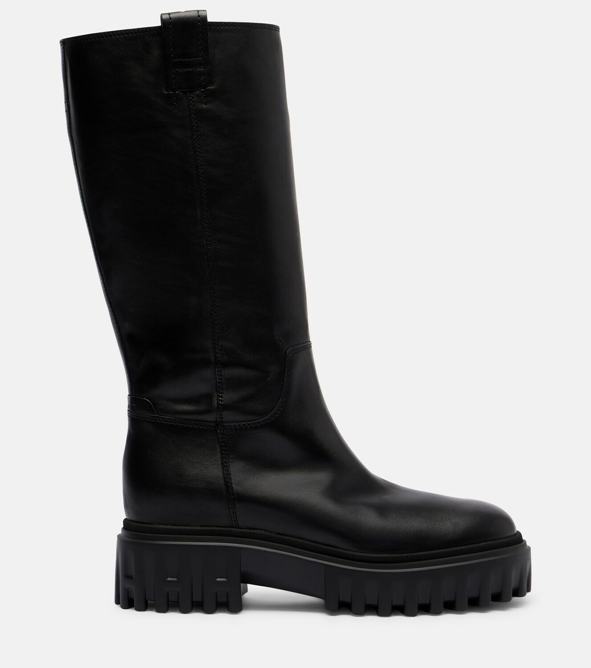 Hogan H700 leather mid-calf boots