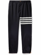 Thom Browne - Tapered Striped Wool Trousers - Blue